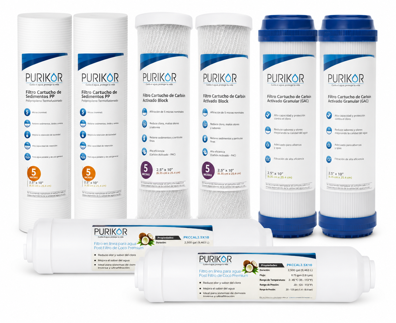 Purikor Kit de Mantenimiento 1 Año para PKRO10-5 y PKUF-5