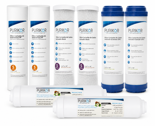 Purikor Kit de Mantenimiento 1 Año para PKRO10-5 y PKUF-5