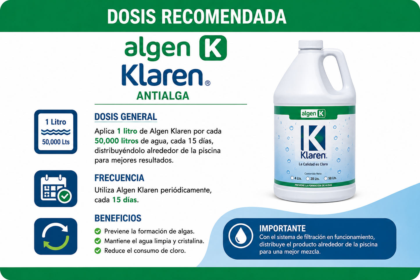 Antialga Algen Klaren 4 litros