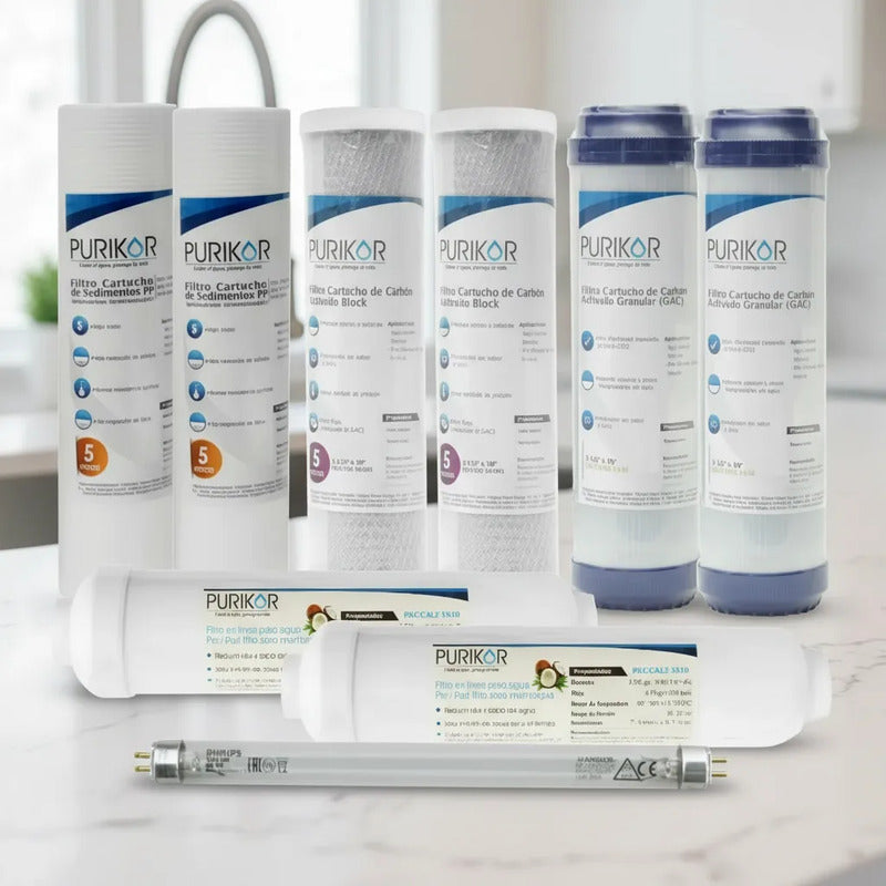 Purikor Kit de Mantenimiento 12 Meses para Purificadores de Agua