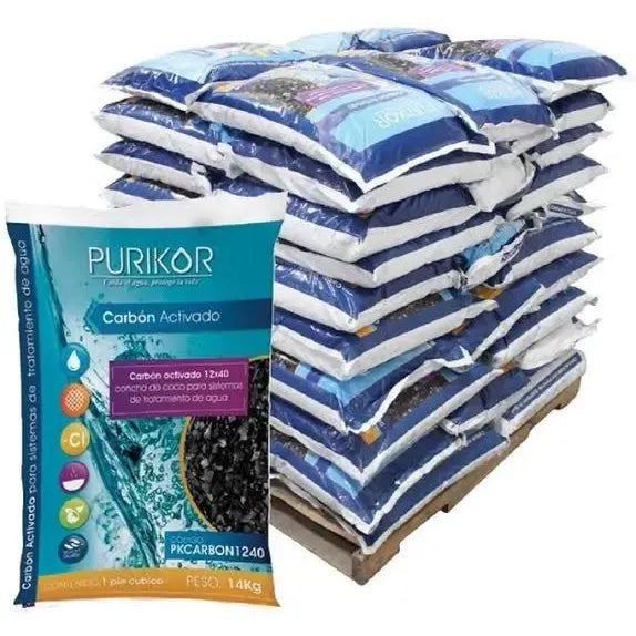 Sacos de carbón activado Purikor para sistemas de filtración